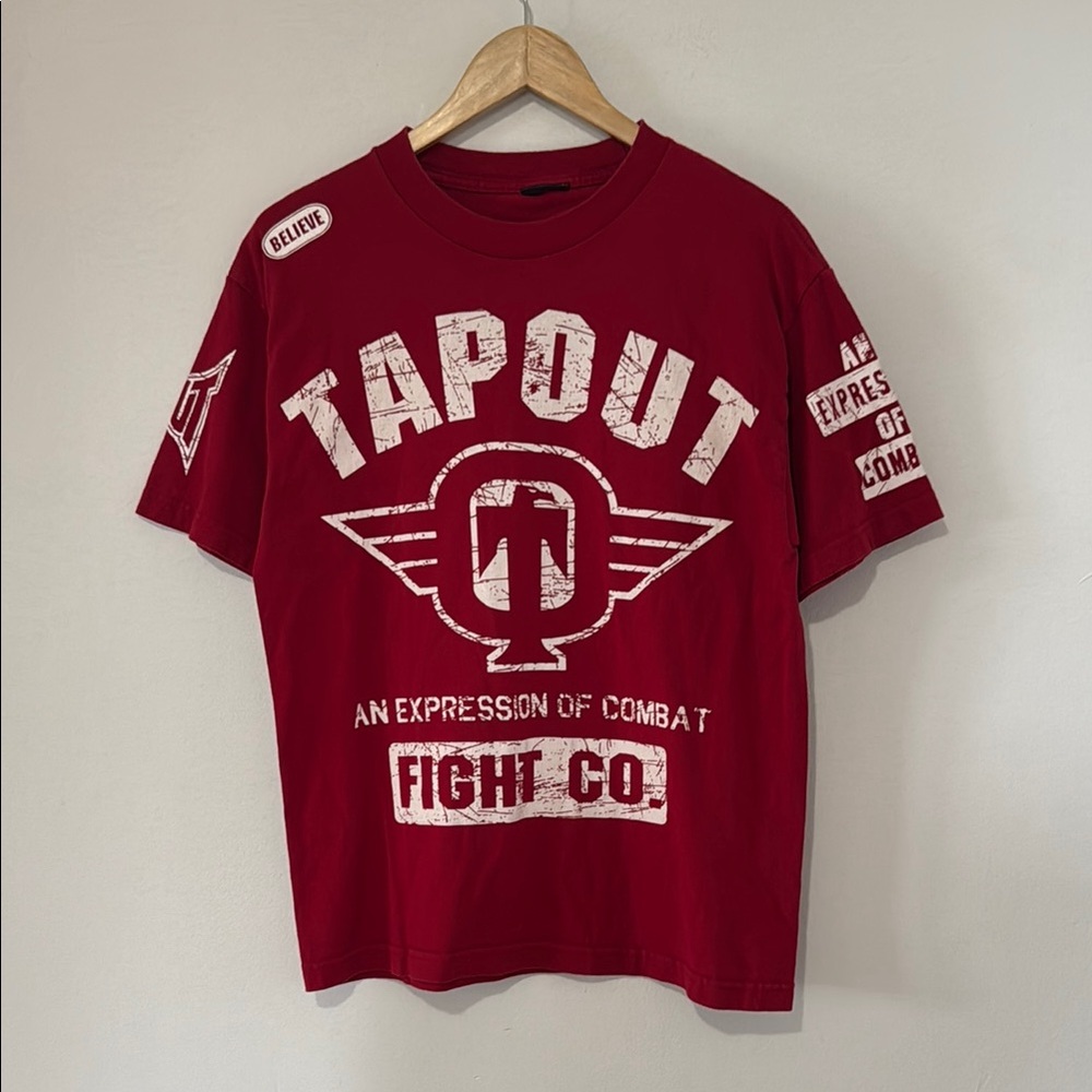 Vintage Y2K Tapout Expression Of Combat T-Shirt / Medium / AOP
